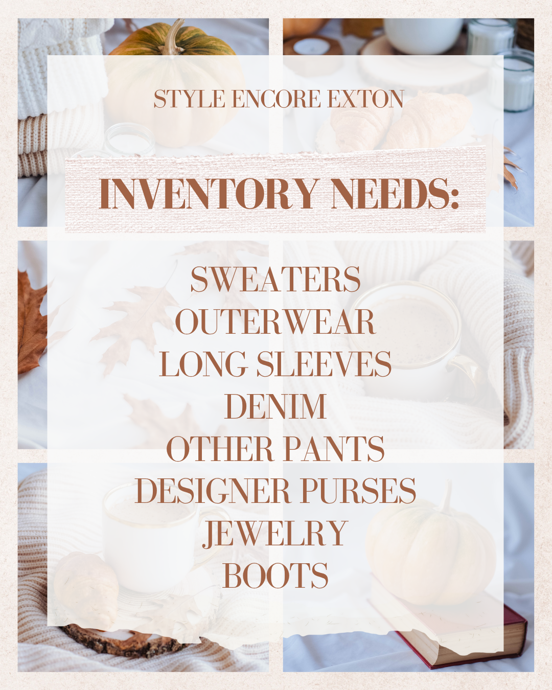inventory needs list